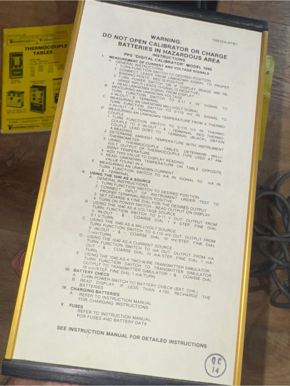 Vintage Transmation 1040 PPS Digital Process Calibrator Simulator w Case Manuals